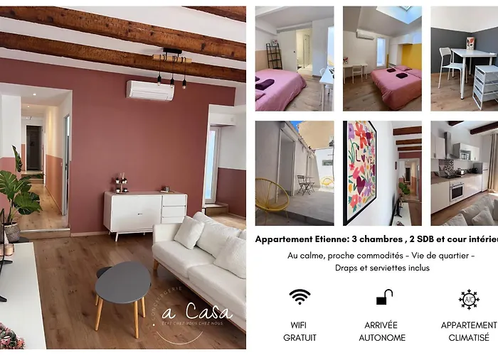 Appartement Grand Confort 3 Chambres Avec Cour Interieure