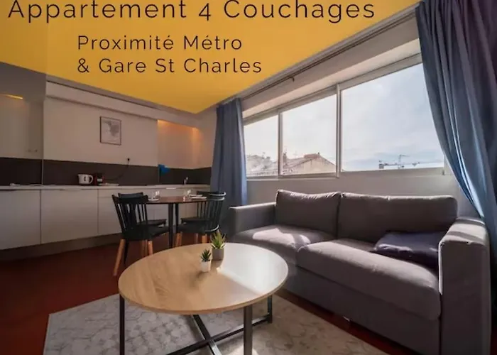 Appartement 5 Couchages Gare St Charles Joliette
