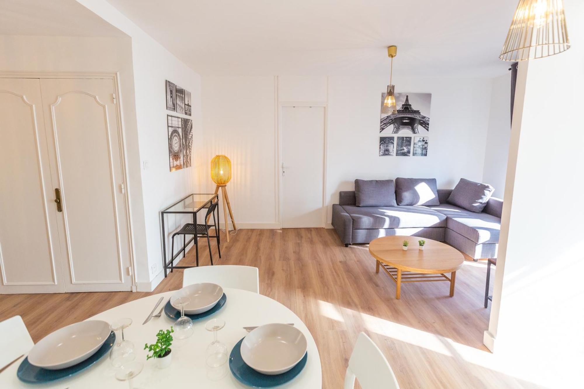 Le Pelletan - 8 Couchages Proche Gare - Joliette Appartement