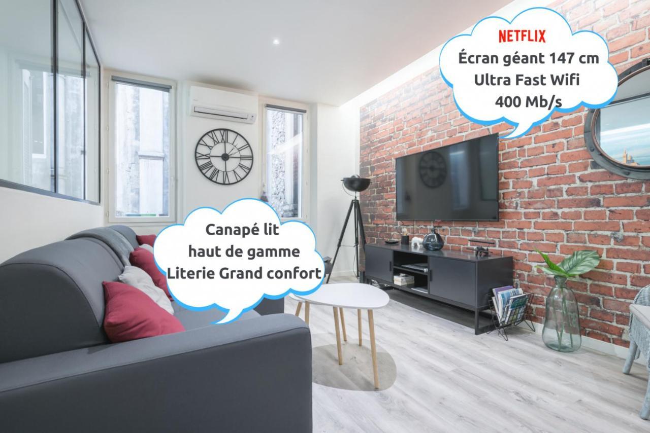Apartamento Sud Passion - Fada Vieux Port - Calme - Linge De Qualite - Lit King Size - Fibre Marselha