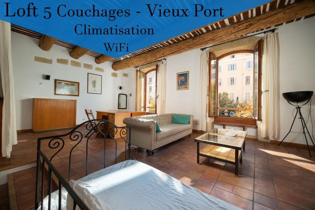 Apartment Air-conditioned Loft In The Heart Of The Old Port Marseille