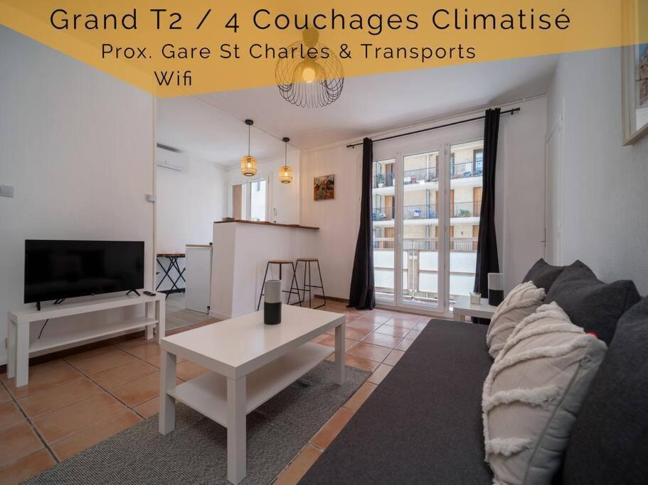 Apartment Climatise Tout Equipe 4 Couchages A 6 Minutes De La Gare St Charles