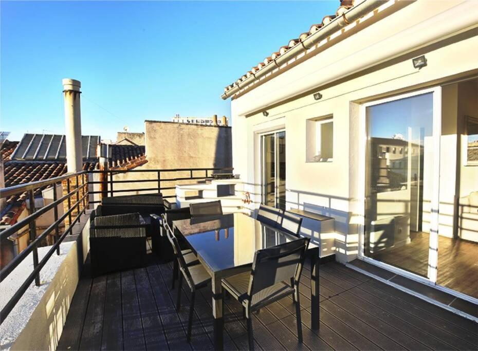 Apartment Superbe Grande Terrasse Vue Notre Dame Marseille