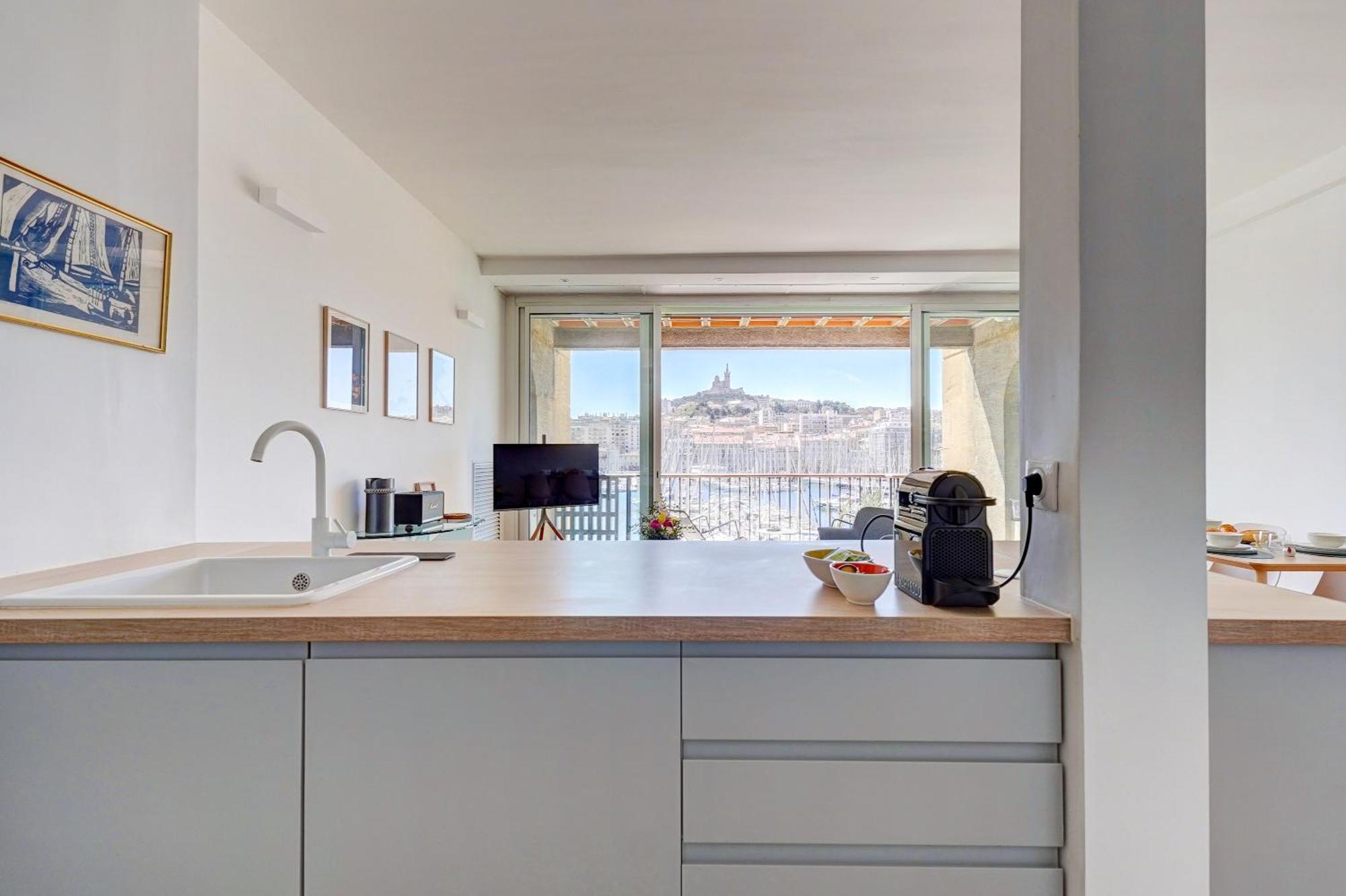 Bella Vista - Appt Avec Vue Sur Le Vieux Port Marselha