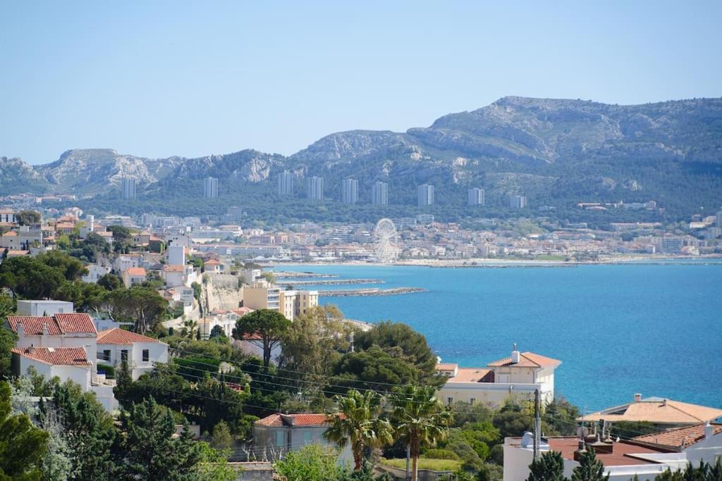 Flots Bleus - Chic T2 Avec Terrasse Et Vue Mer Appartement