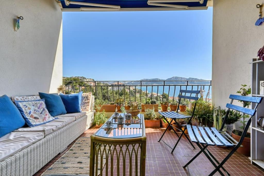 Appartement Flots Bleus - Chic T2 Avec Terrasse Et Vue Mer Marseilles
