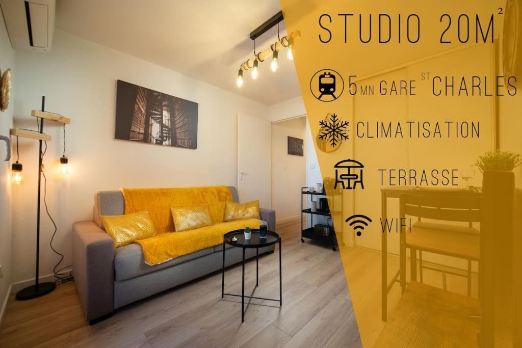 Apartment Climatise Terrasse Parking Gare St Charles