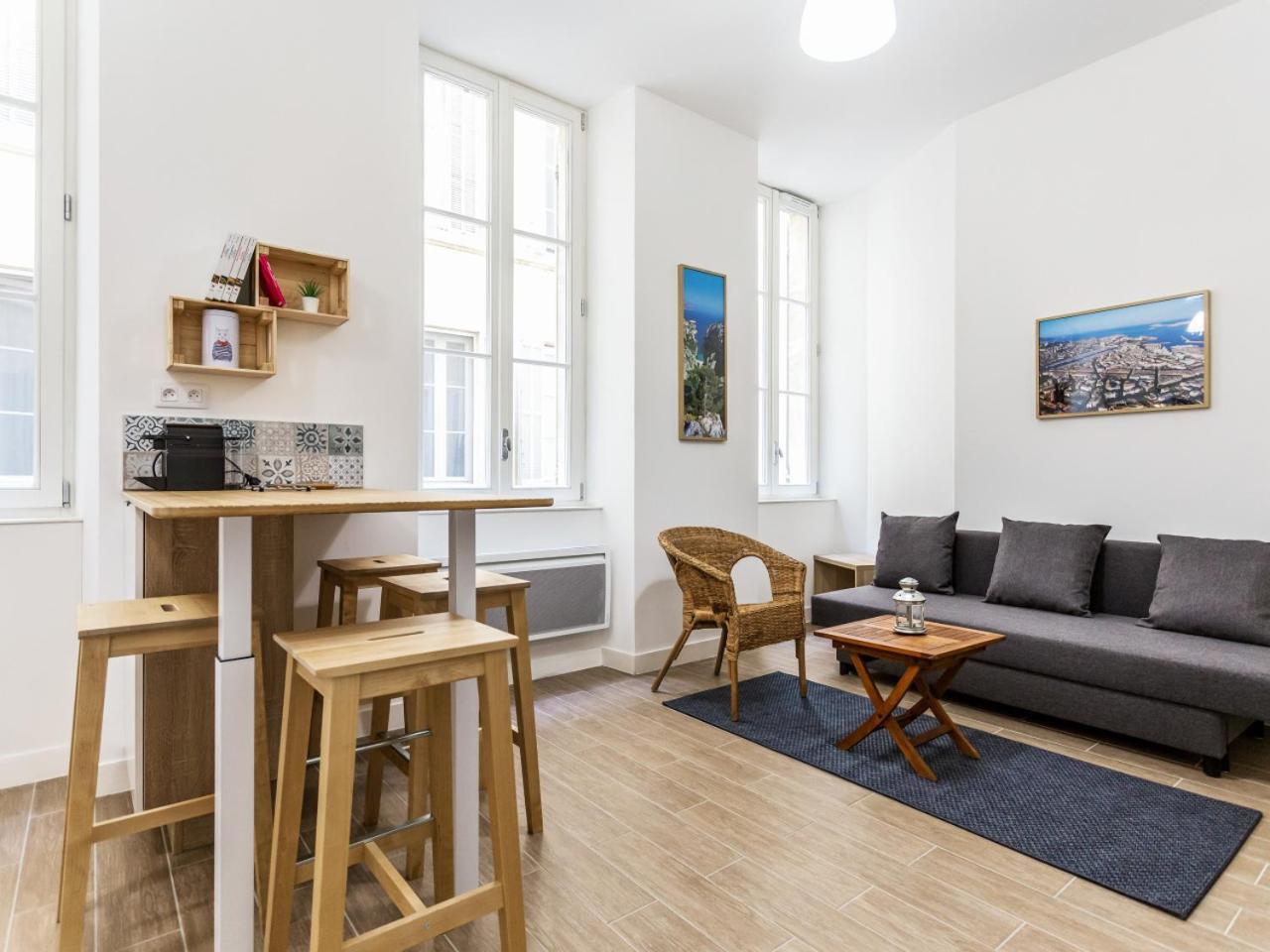 Apartamento L'escapade Marseillaise T2 Moderne Avec Cuisine Equipee Et A 5 Min Du Vieux-port Marsella
