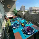 130M2 De Standing, 5Min Plages Et Stade, Parking Gratuit, 5E Et Dernier Etage Avec Ascenseur, Vue Montagne
