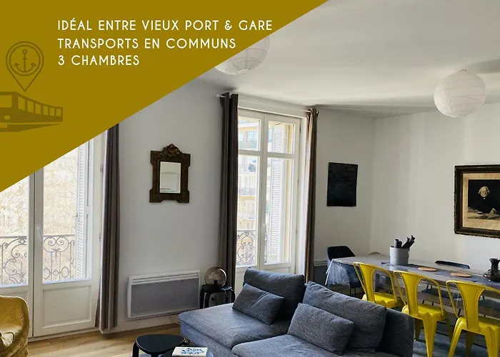 Magnifique Appartement T4 90 M2 Tres Bien Situe 2 Min Vieux Port Et Gare St Charles