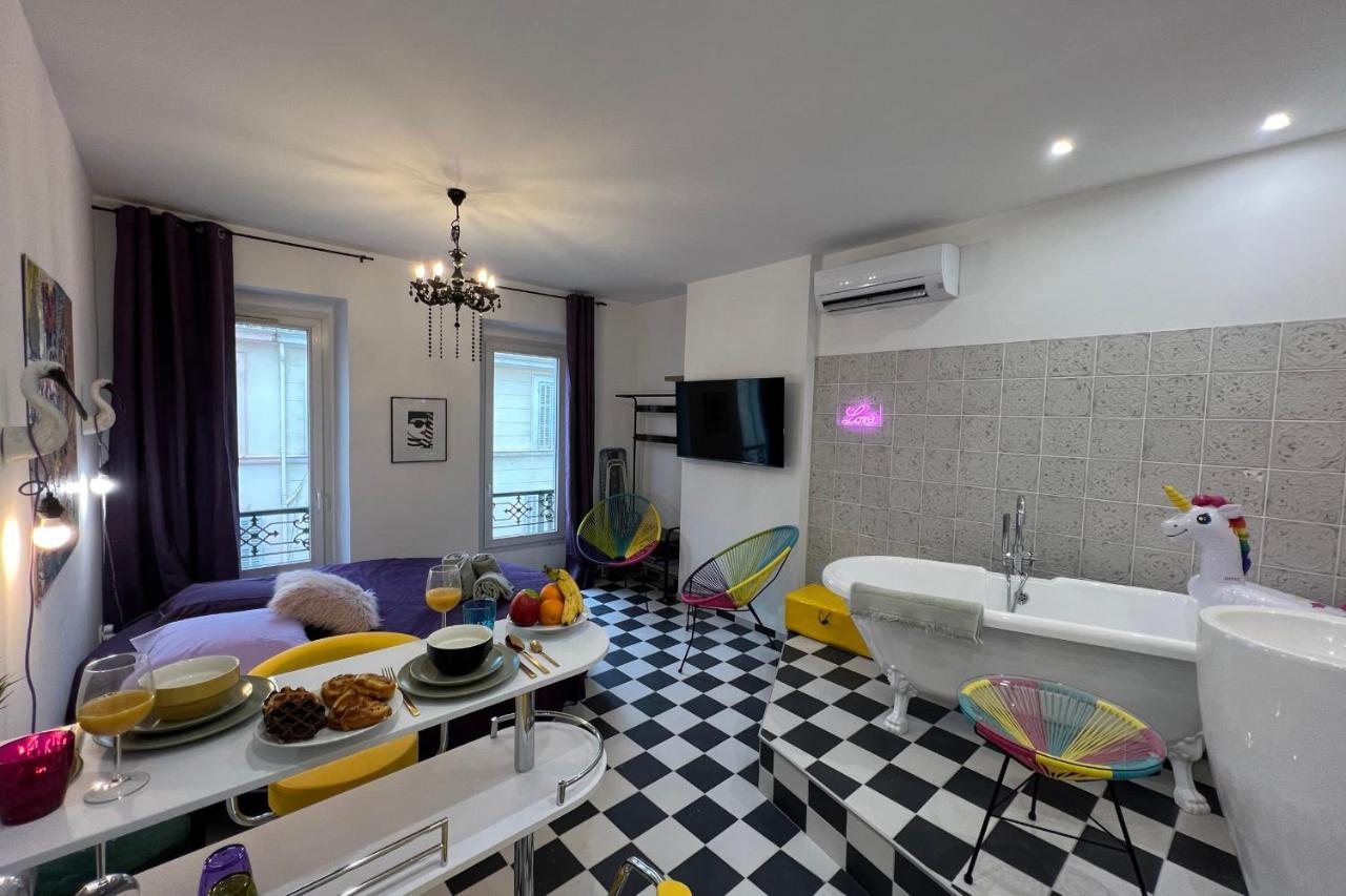 La Popart - Baignoirelit Rond Appartement Marseilles