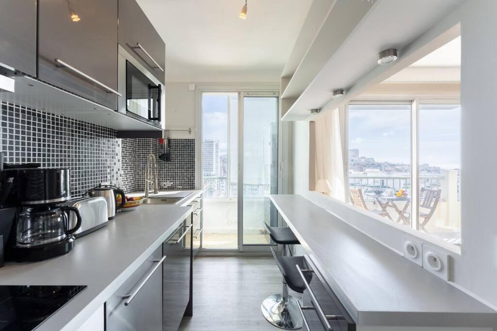 Vue Catalans Vieux Port Clim - 2 Apartment Marseille