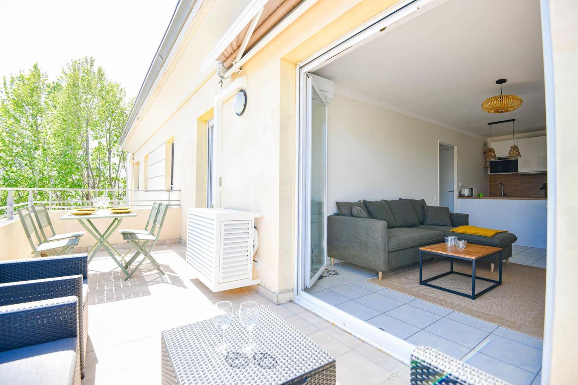 Les Terrasses Borely - Bel 1 Ch Avec Clim Apartment *