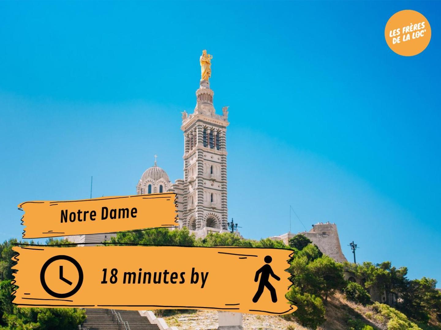 Appartement Lumineux - Vue Notre-dame De La Garde - Les Freres De La Loc' Marseille