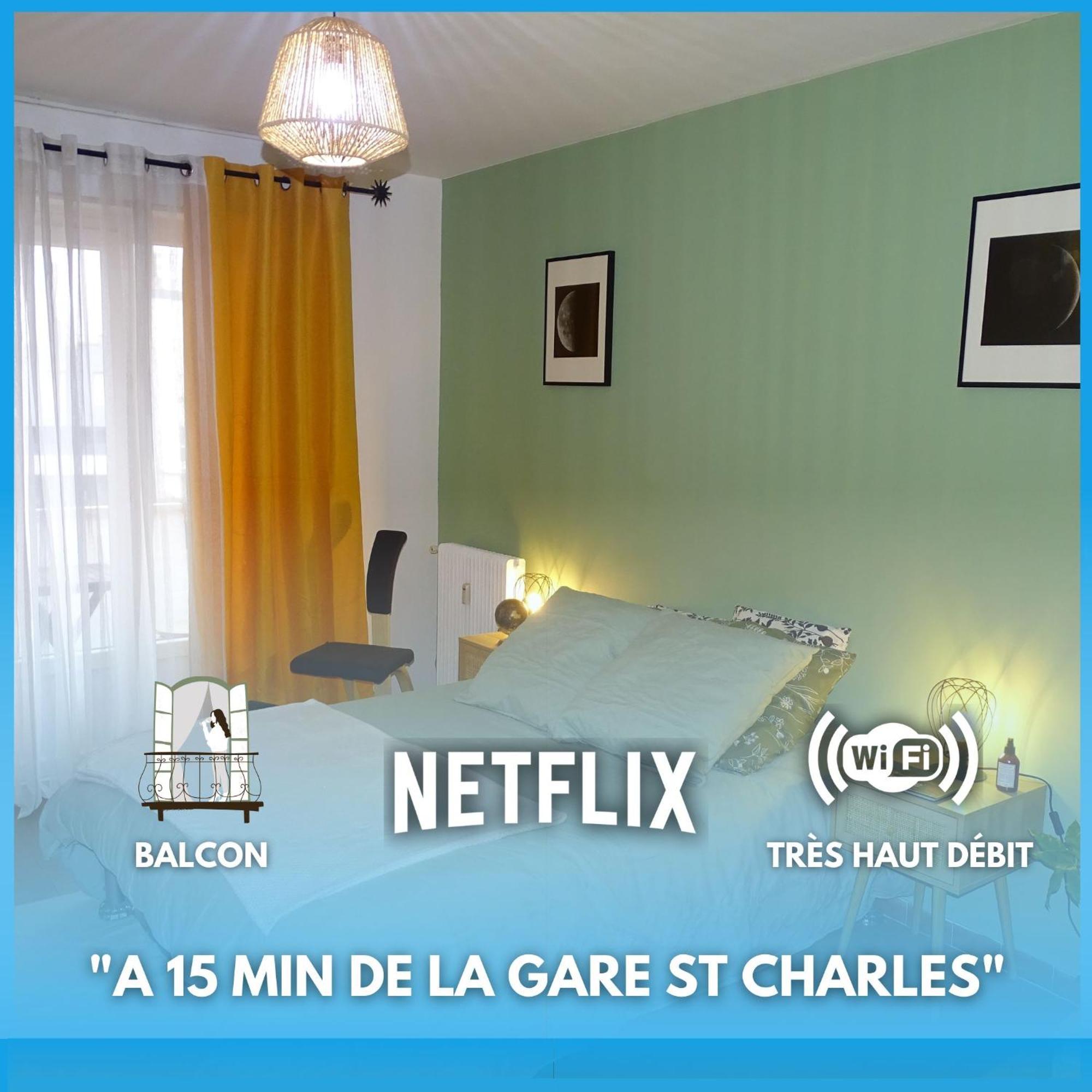 Le Letizia-wifi-netflix-balcon-friche Belle De Mai Urban Nestconciergerie