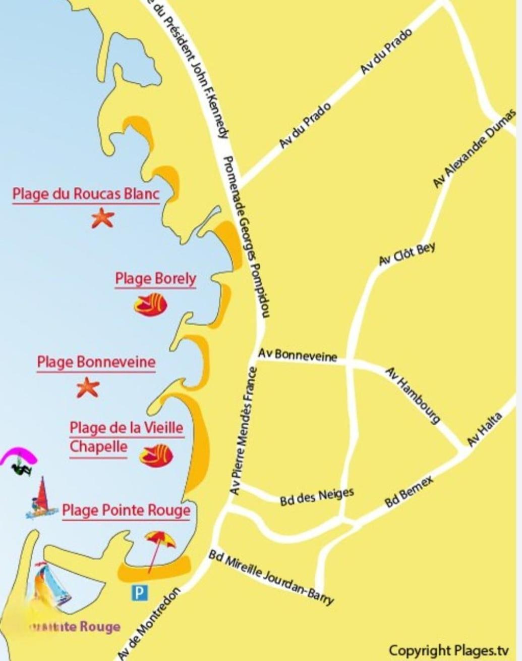 Evasion Chic - Plages Terrasse, Clim 2 ,parkings Apartamento *