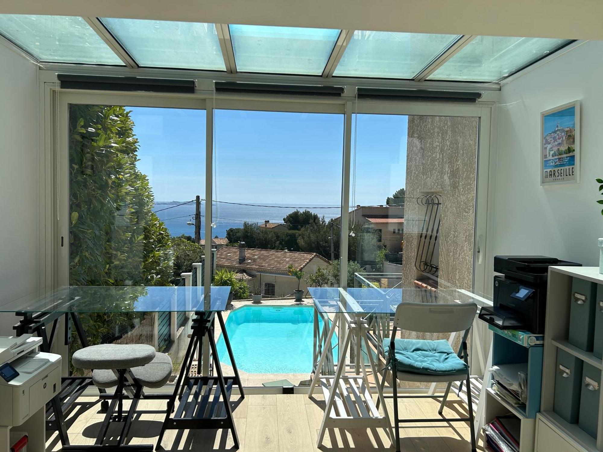 Maison Entierement Climatisee Vue D'exception Et Rade De Avec Piscine 8 Personnes * Marseilles