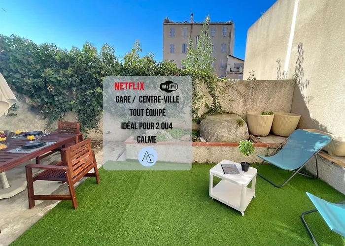 Le Grand Bleu TerrasseClimWifiNetflix Proche Gare-Centre