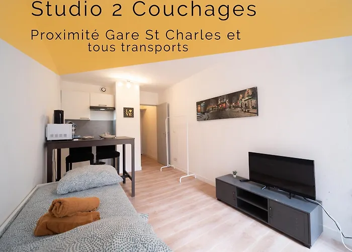 Appartement Tout Equipe Avec Parking A 6Min A Pied De La Gare St Charles