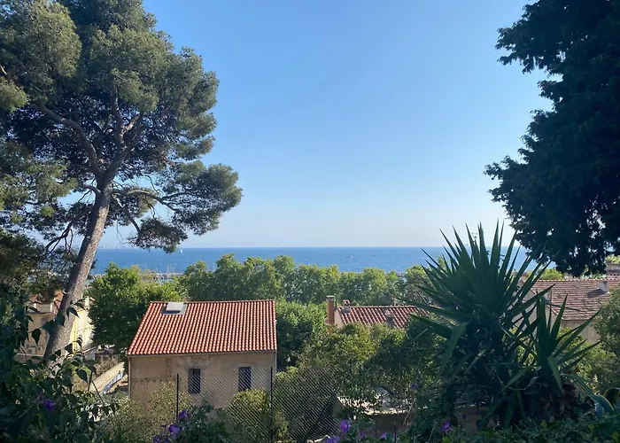 Rez-De-Jardin Villa Provencale Vue Mer
