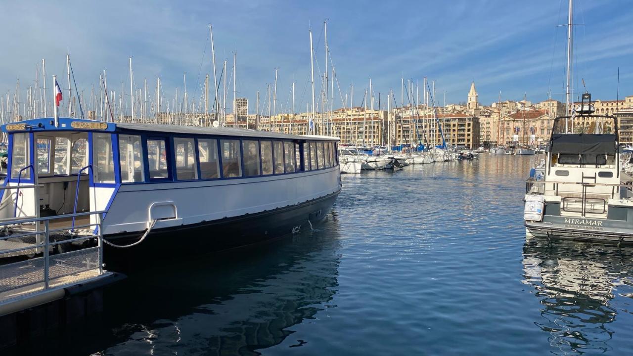 Escale Marseillaise, Grand T2 Calme, Pres Du Vieux Port Pour 2 A 4 Personnes, Nettoyage Rigoureux