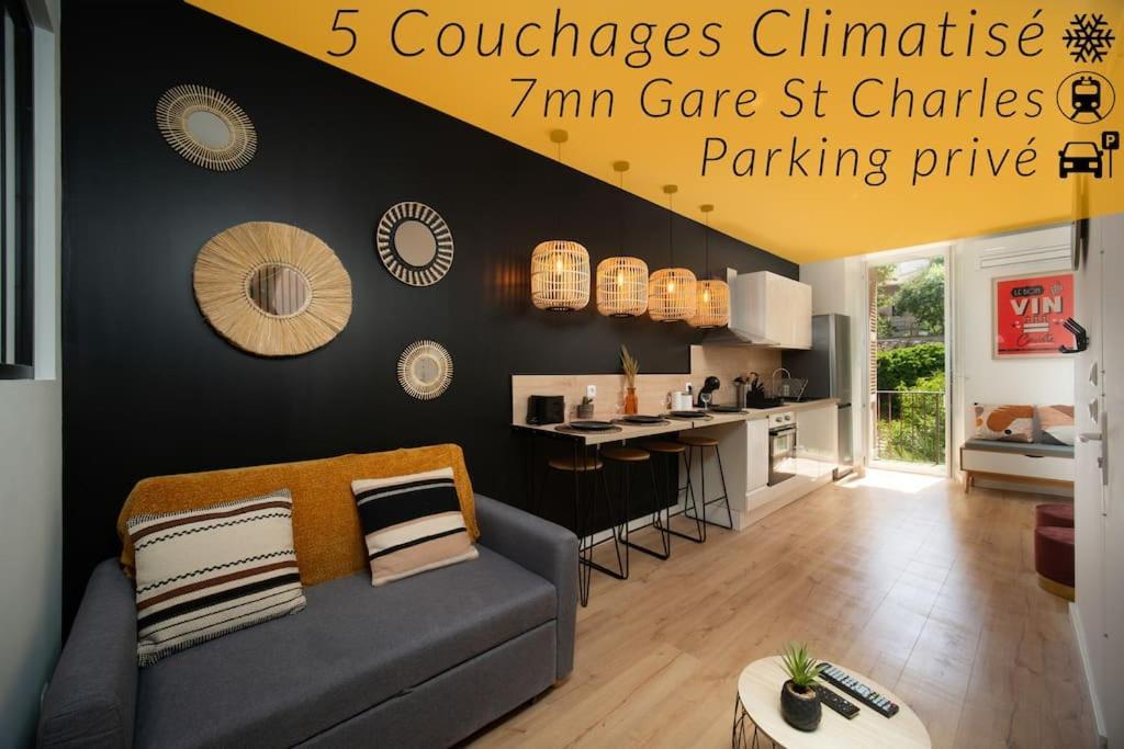 Air Conditioning Balcony 5 Couchages * Marseilles