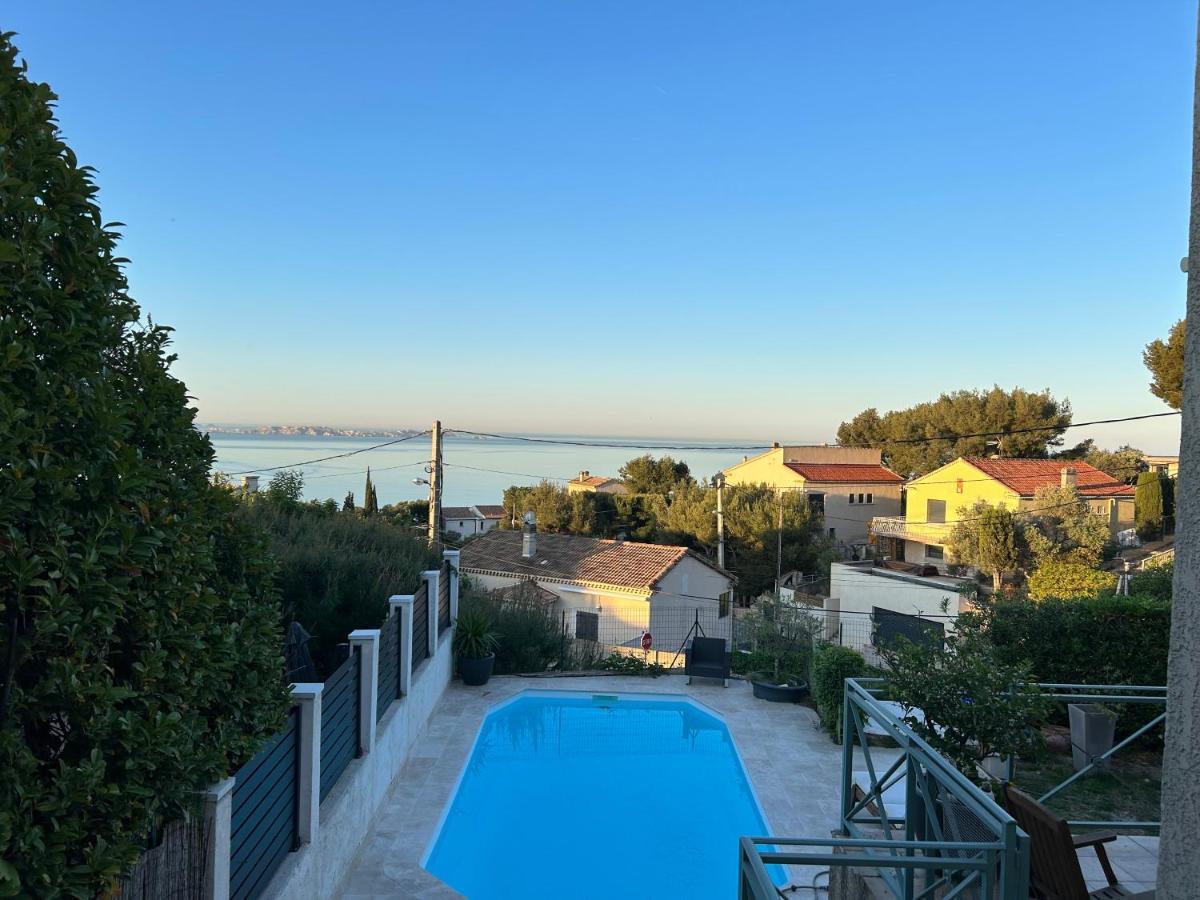 Pousada Maison Entierement Climatisee Vue D'exception Et Rade De Avec Piscine 8 Personnes Marselha