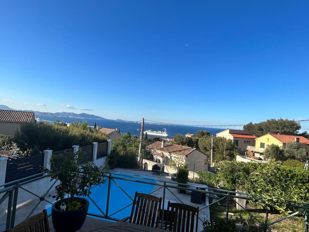 Maison Entierement Climatisee Vue D'exception Et Rade De Avec Piscine 8 Personnes * Marselha