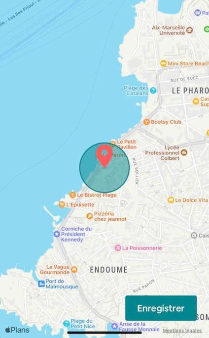 Corniche Kennedy, Bord De Mer, Balcon, Calme, Vue Jardin
