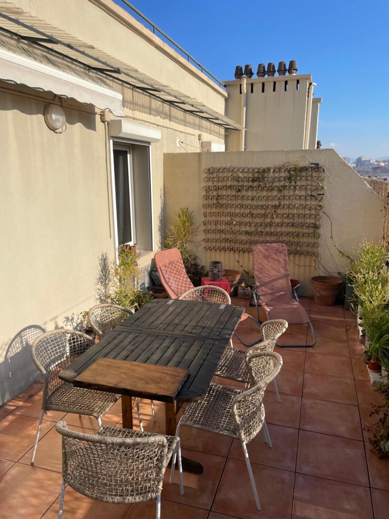Apartamento 4 Personnes 60 M2 Terrasse 35m2 Sejour Sud 2 Vraies Gare Saint-charles Universite Marsella