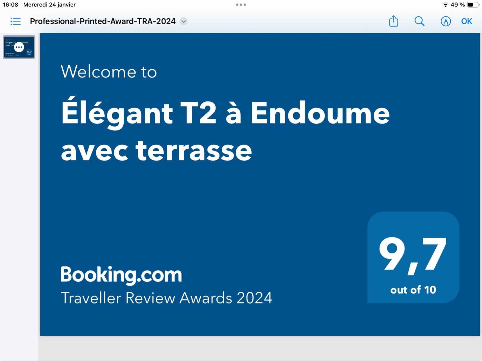 Elegant T2 A Endoume Avec Terrasse Appartement *