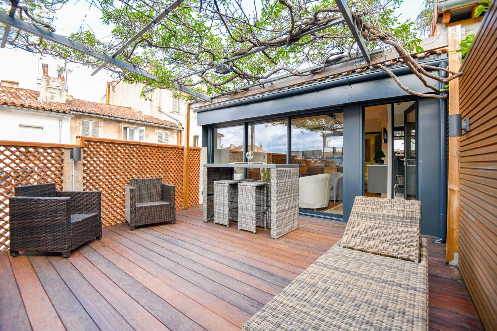 Nhà nghỉ La Terrasse Ricard - Belle Maison 1 Ch Avec Clim Marseille