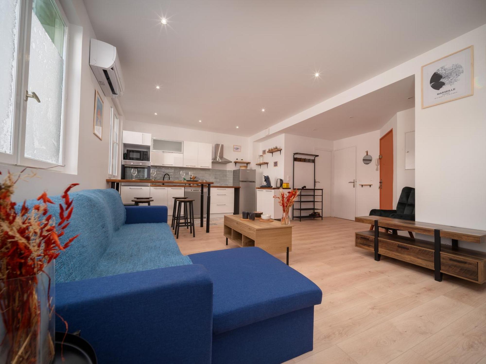Neuf Climatise Equipe 4 Personnes Gare De La Blancarde Apartamento
