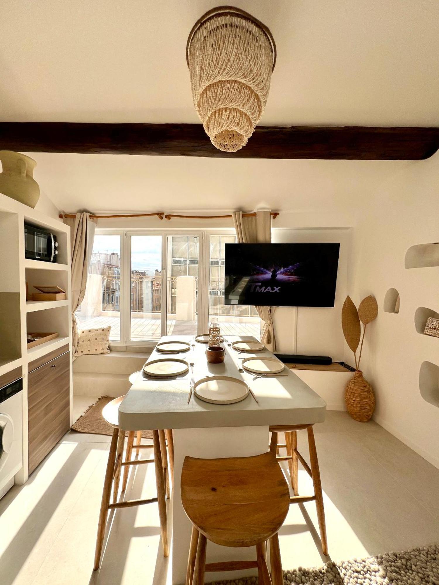 Sejour Marseillais - Penthouse Vieux Port Climatise *