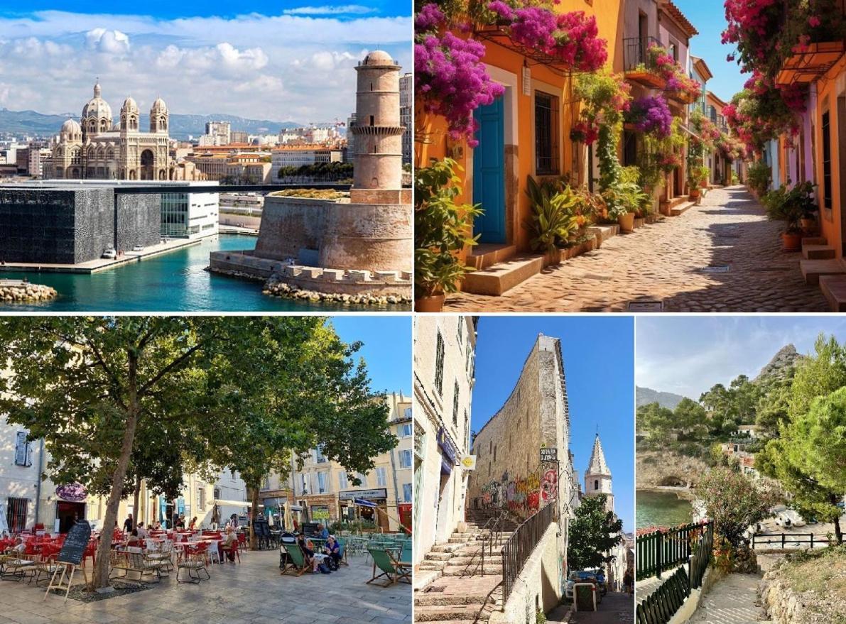 T2 Avec Cour Privee Au Coeur Du Panier- Vieux Port Apartment Marseilles