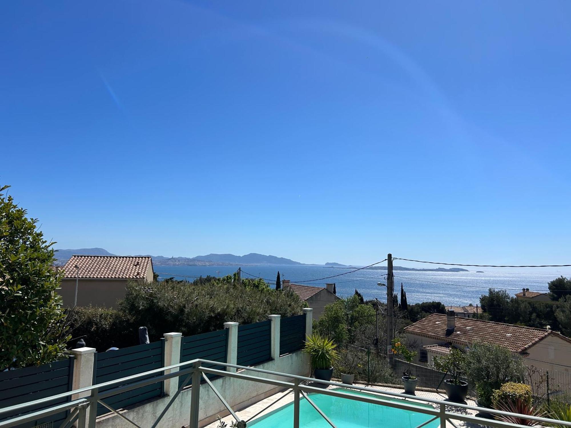 Maison Entierement Climatisee Vue D'exception Et Rade De Avec Piscine 8 Personnes Marselha