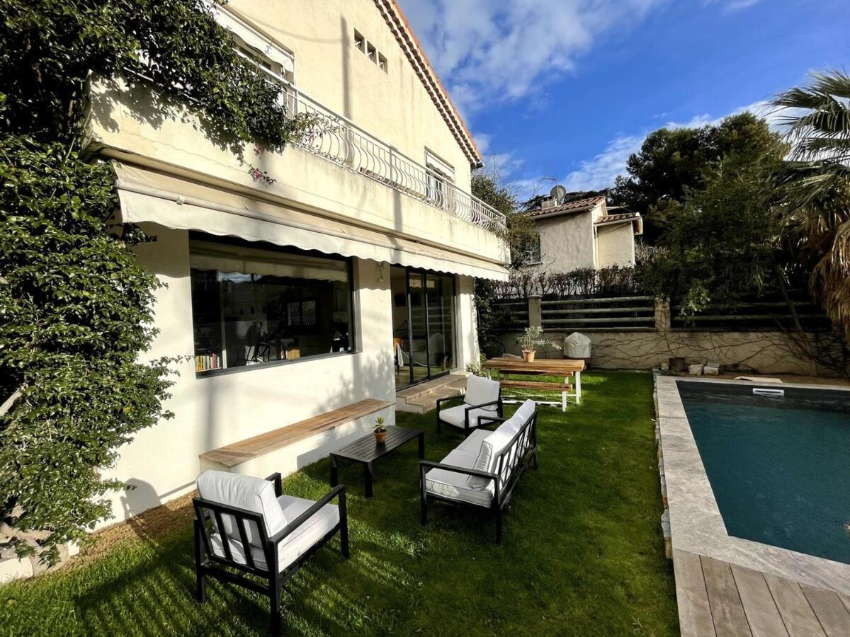 Villa Mimosas - 4 Climatisees, Jardin, Piscine Chauffee Proche Velodrome - Quartier Ste Marguerite