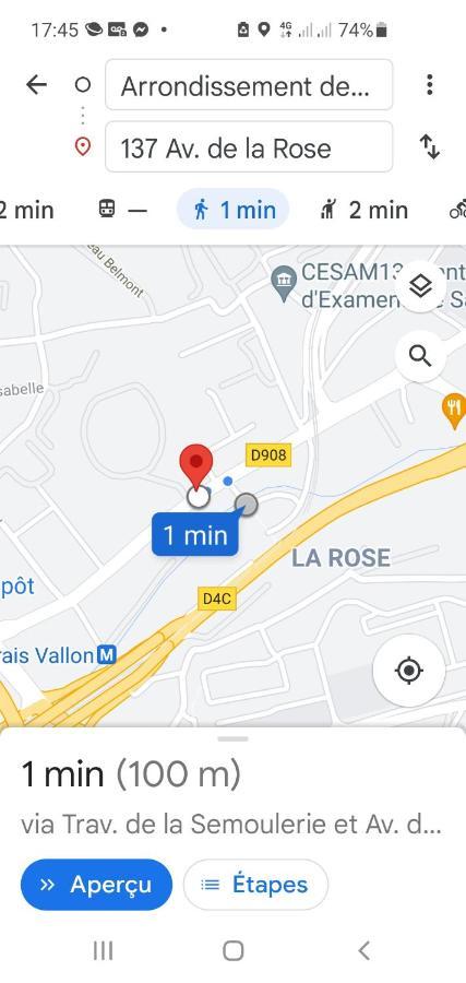 Grand 3 Avec Clim Et Balcon Apartamento *