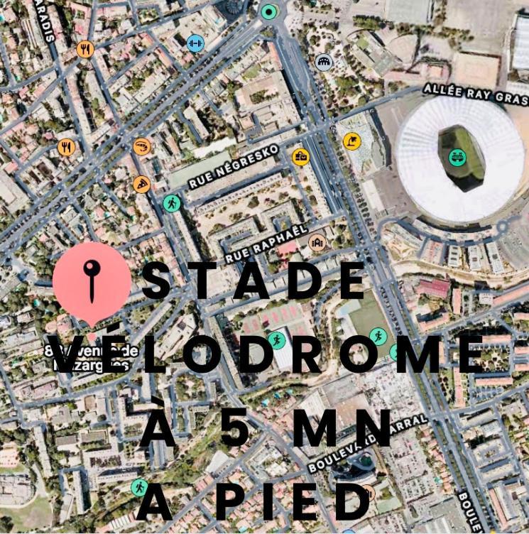 Cosy Flat Au Velodrome & Parc Chanot, Prado Appartement
