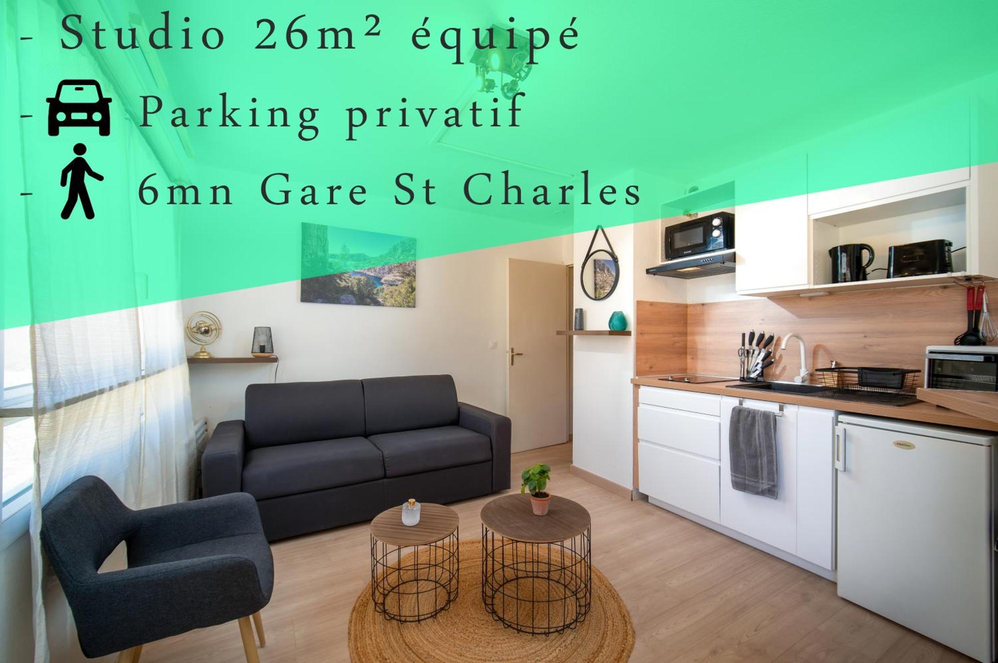 Equipe Parking A 6min De La Gare St Charles Apartment